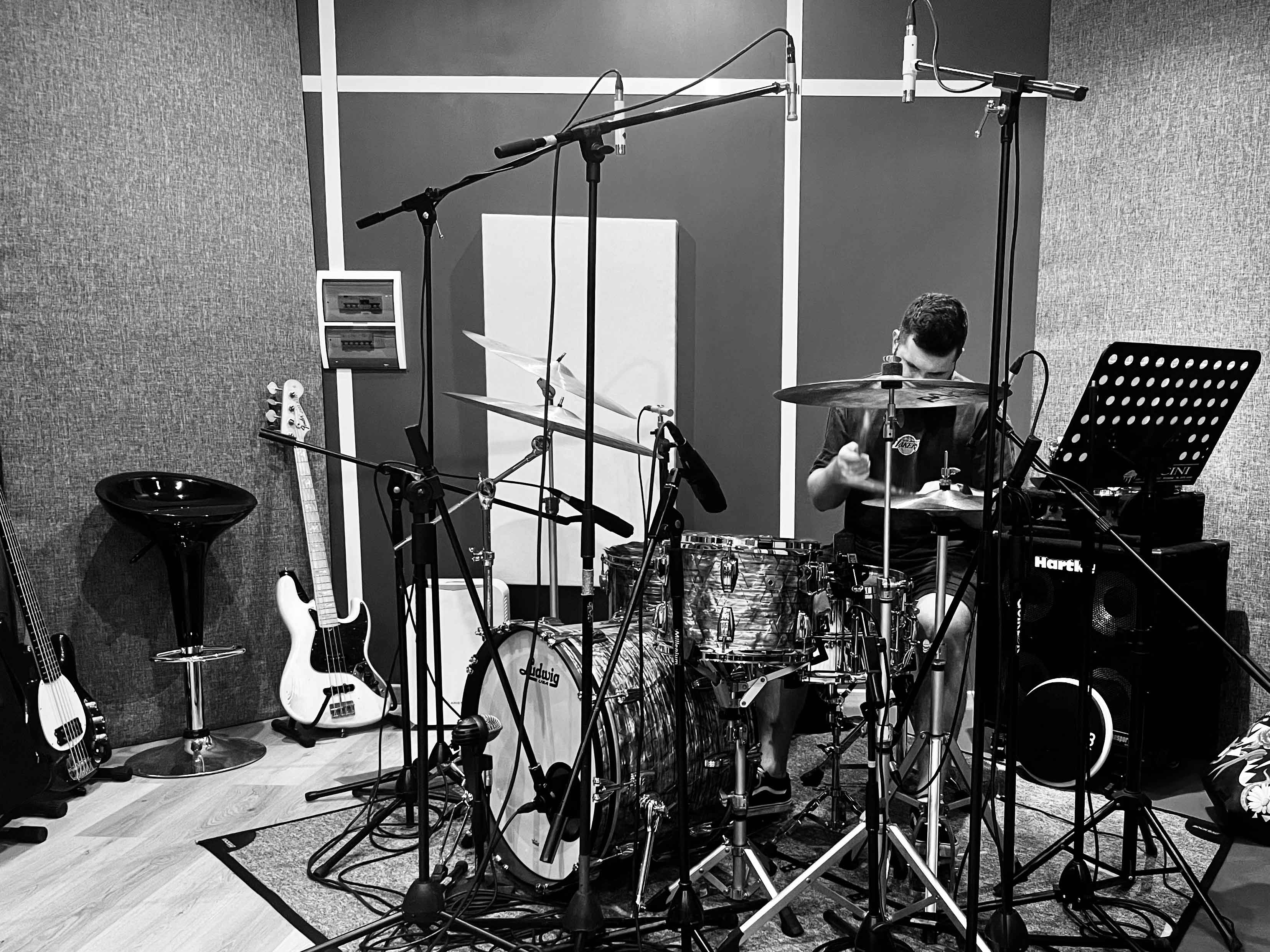 Sessione di recording in studio